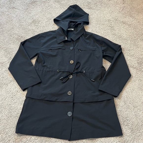 Soft Surroundings Black GO LIVELY Lightweight Snap Off Hem Utility Jacket. Sz XS - Picture 3 of 14